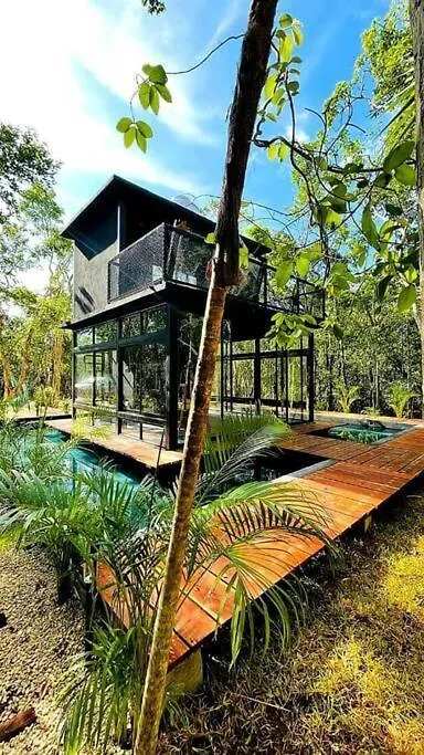 Villa Tiny House En La Selva Con Cenote Natural Privado Mexico